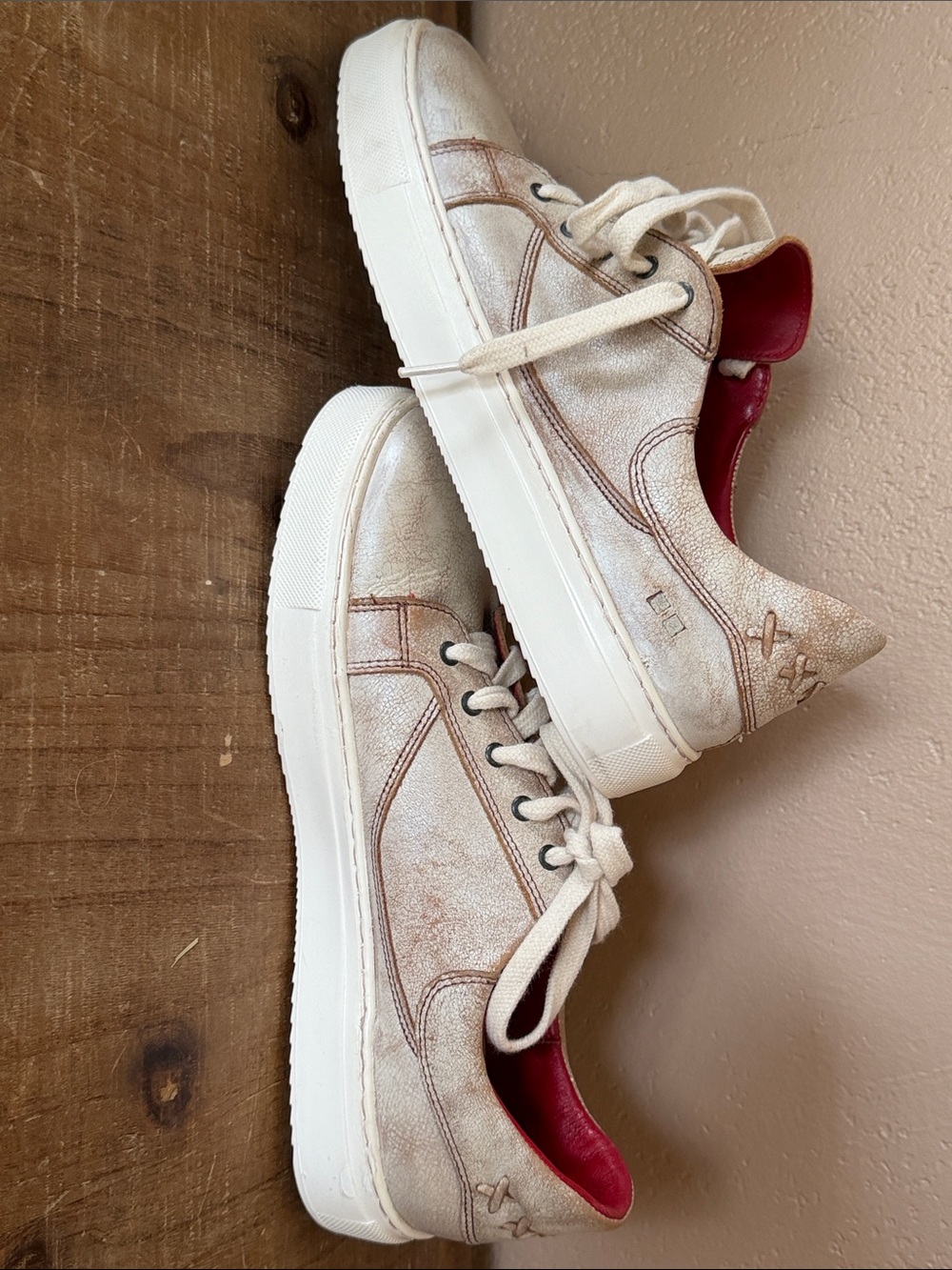BED|STU Azeli Low-Profile Leather Sneakers in the Nectar Lux Colorway. Size 9 - Picture 6 of 6